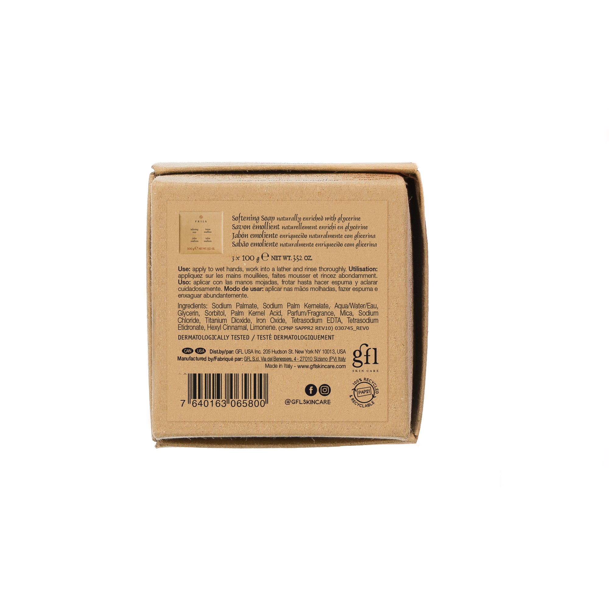 Prija Softening Soap Gift Pack (3 Pack - 3.52oz)