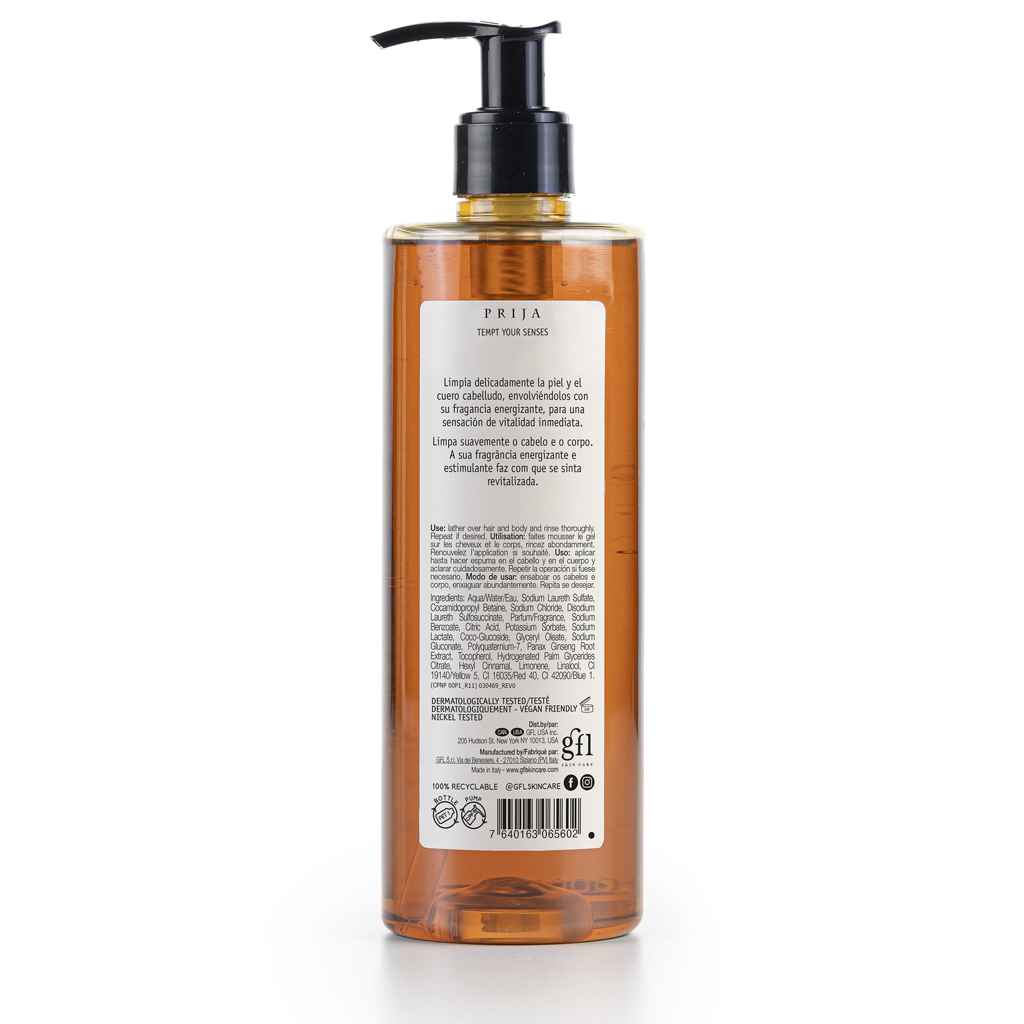 Prija Vitalizing Shower Gel And Shampoo (12.84 Fluid Ounce)
